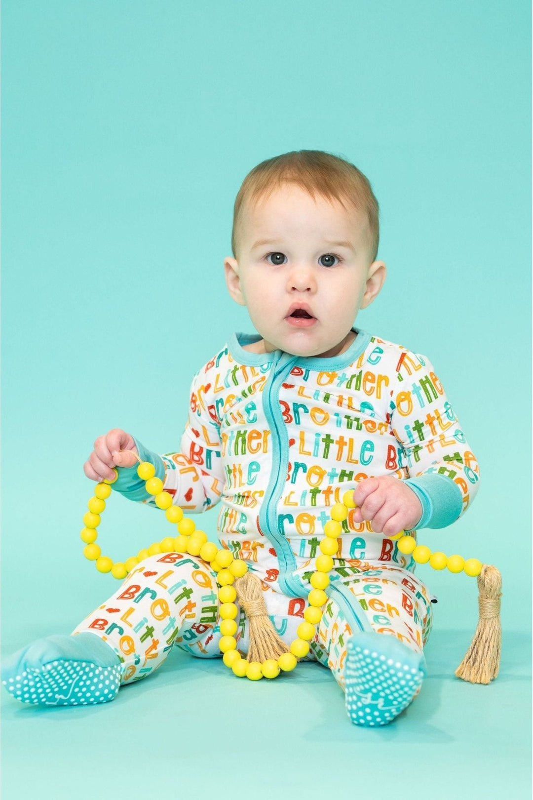 Little Brother Bamboo Zippy Pajamas - Soft One-Piece Sleepwear - Sophia Rose Children's Boutique