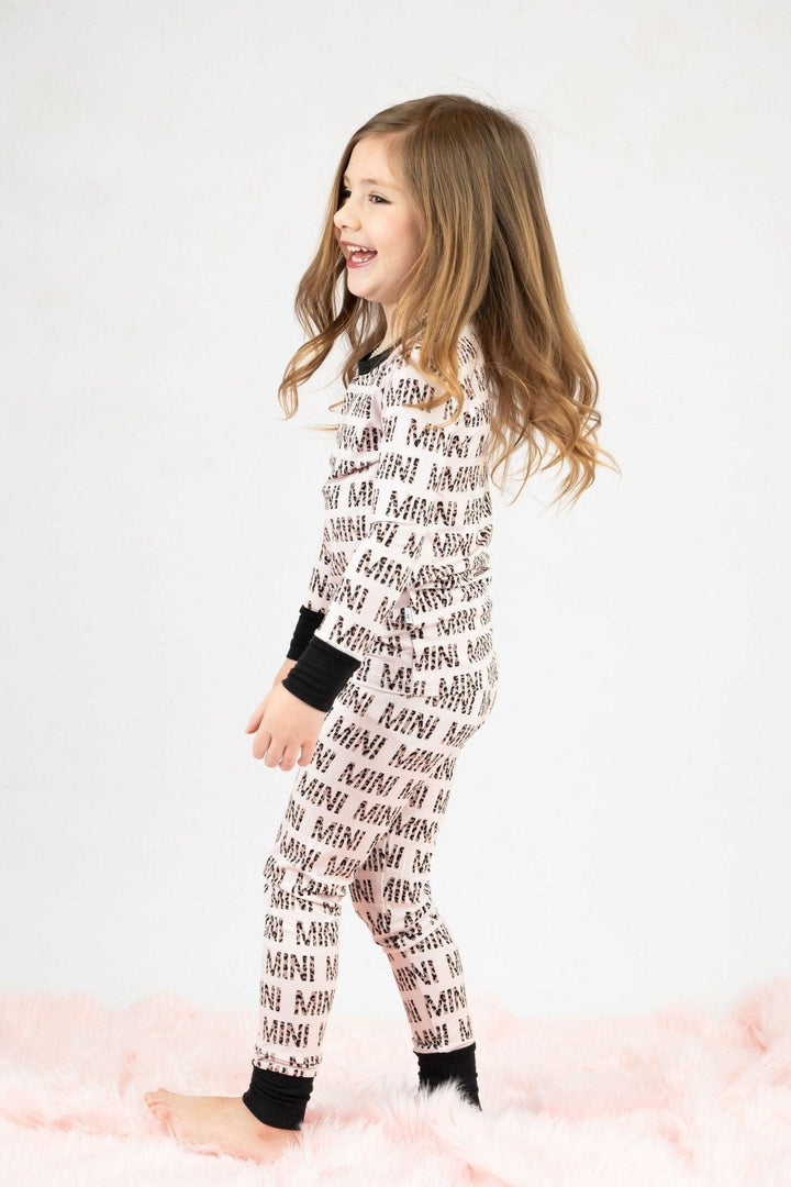 Bamboo 2-Piece Kids PJs: Mini Leopard Mommy & Me Set - Sophia Rose Children's Boutique