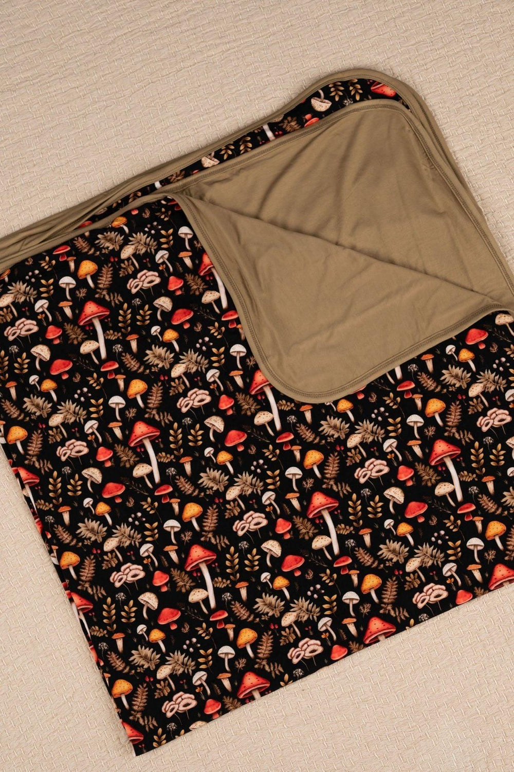 Bamboo Mushroom Blanket 50x50" - Eco-Friendly for All Ages - Sophia Rose Children's Boutique
