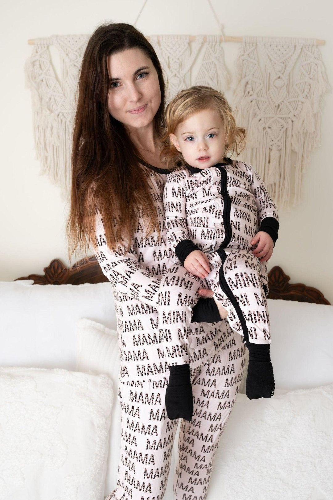 Women's Leopard Print Mama Bamboo Pajama Set - Mommy & Me Collection 