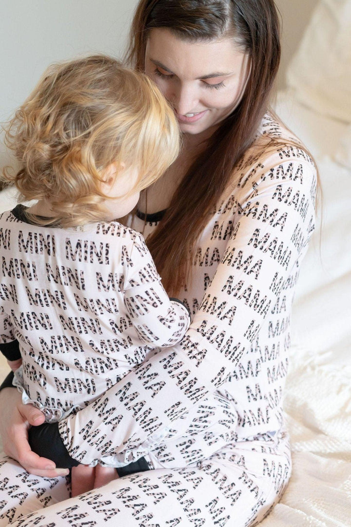 Women's Leopard Mama Pajama Set - Mommy & Me Collection - Sophia Rose Children's Boutique