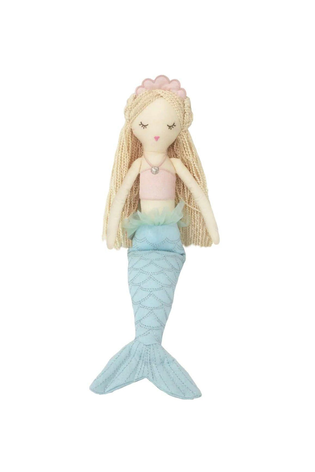 15-inch-mimi-the-mermaid-doll-silver-scales-and-yarn-hair-sophia-rose-children-s-boutique-1 - Sophia Rose Children's Boutique