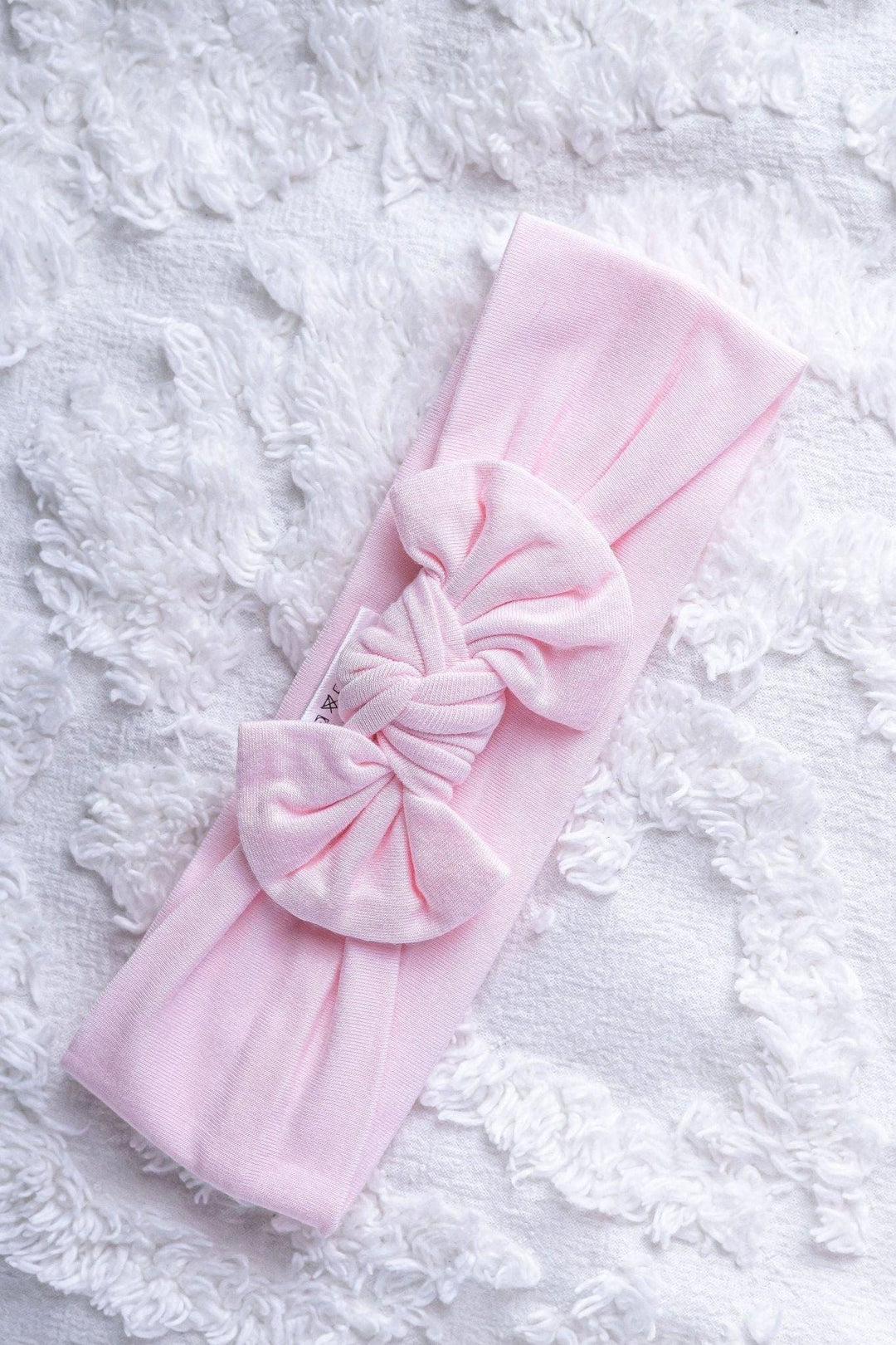 Baby pink stretchy bamboo knotted how much are headbands here cute headband