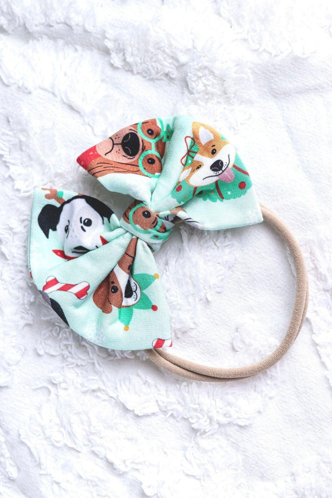 Christmas is for the Dogs, Bamboo Hair Bow Headband