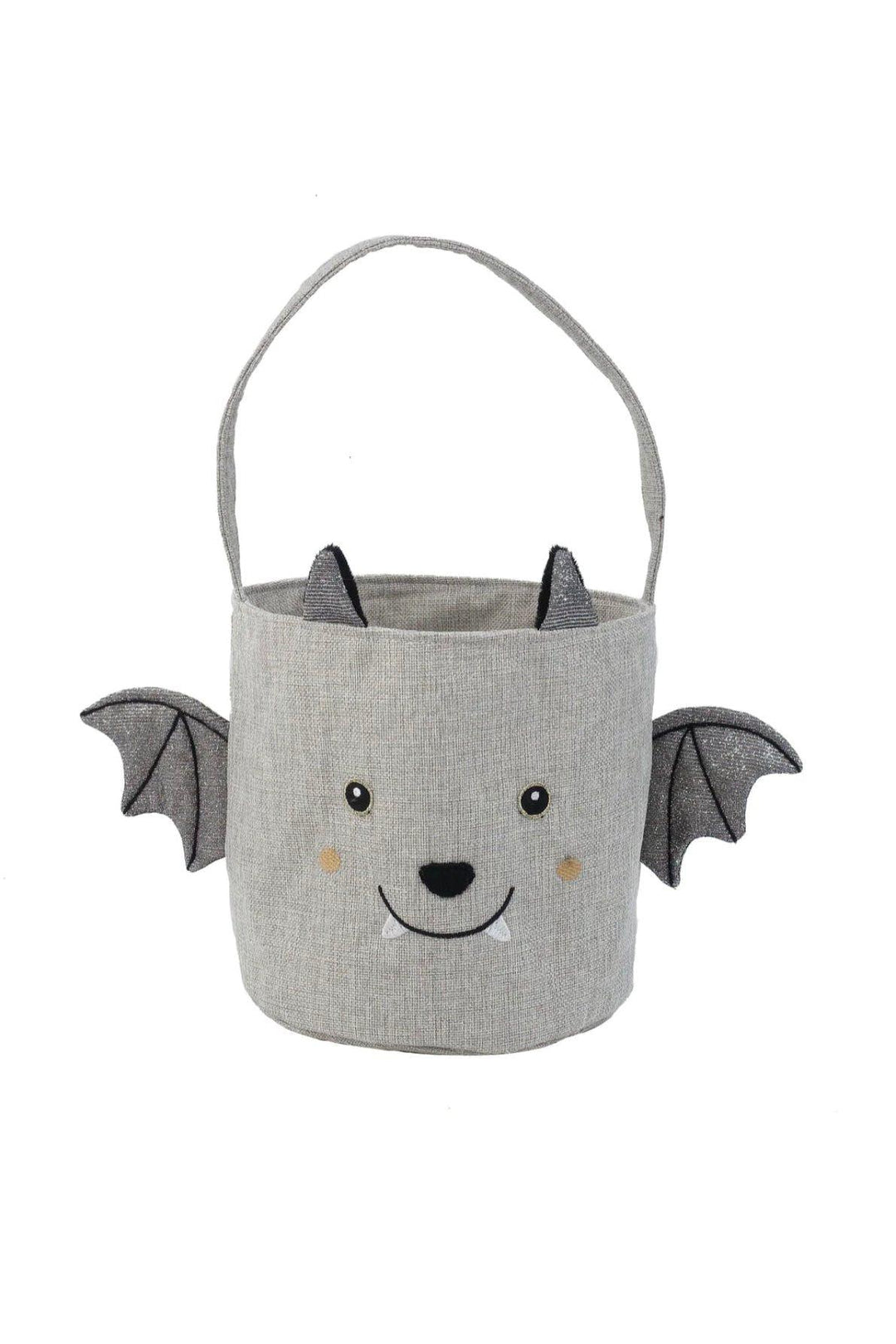 Cute Bat Trick-or-Treat Bag - 8 Inches Diameter - Make Halloween Magical!