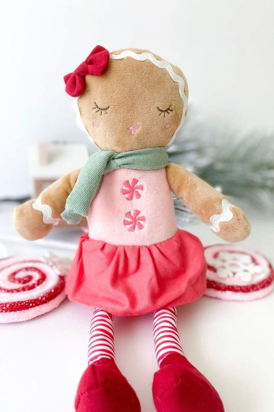 Gingerbread Girl Plush Doll - perfect Stocking Stuffer