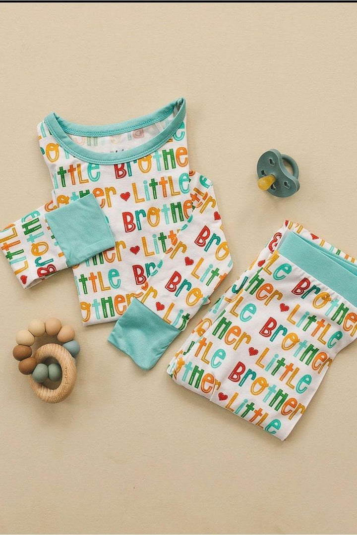 Little Brother 2-Piece Bamboo Pajama Set - Cozy & Eco-Friendly - Sophia Rose Children's Boutique