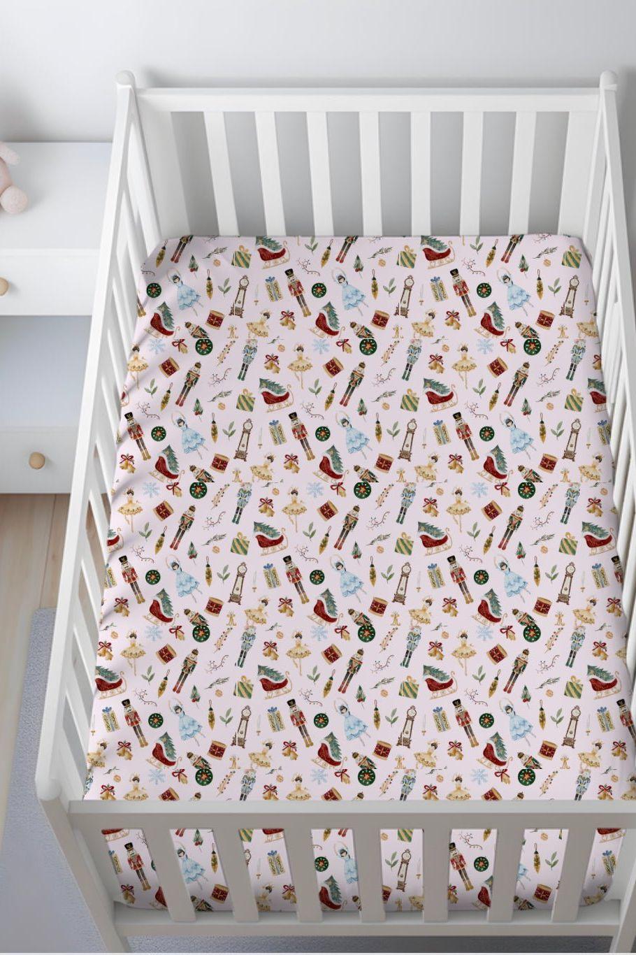 Nutcracker Bamboo Crib Sheet - Standard Size Bedding for Magical Dreams - Sophia Rose Children's Boutique