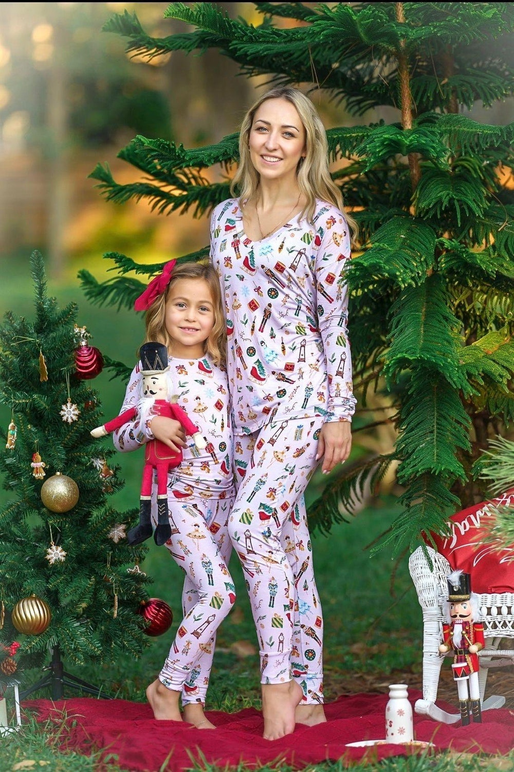 Classic Nutcracker Collection Women's Bamboo Pajama Set - Perfect for Holiday Memories - Sophia Rose Children's Boutique