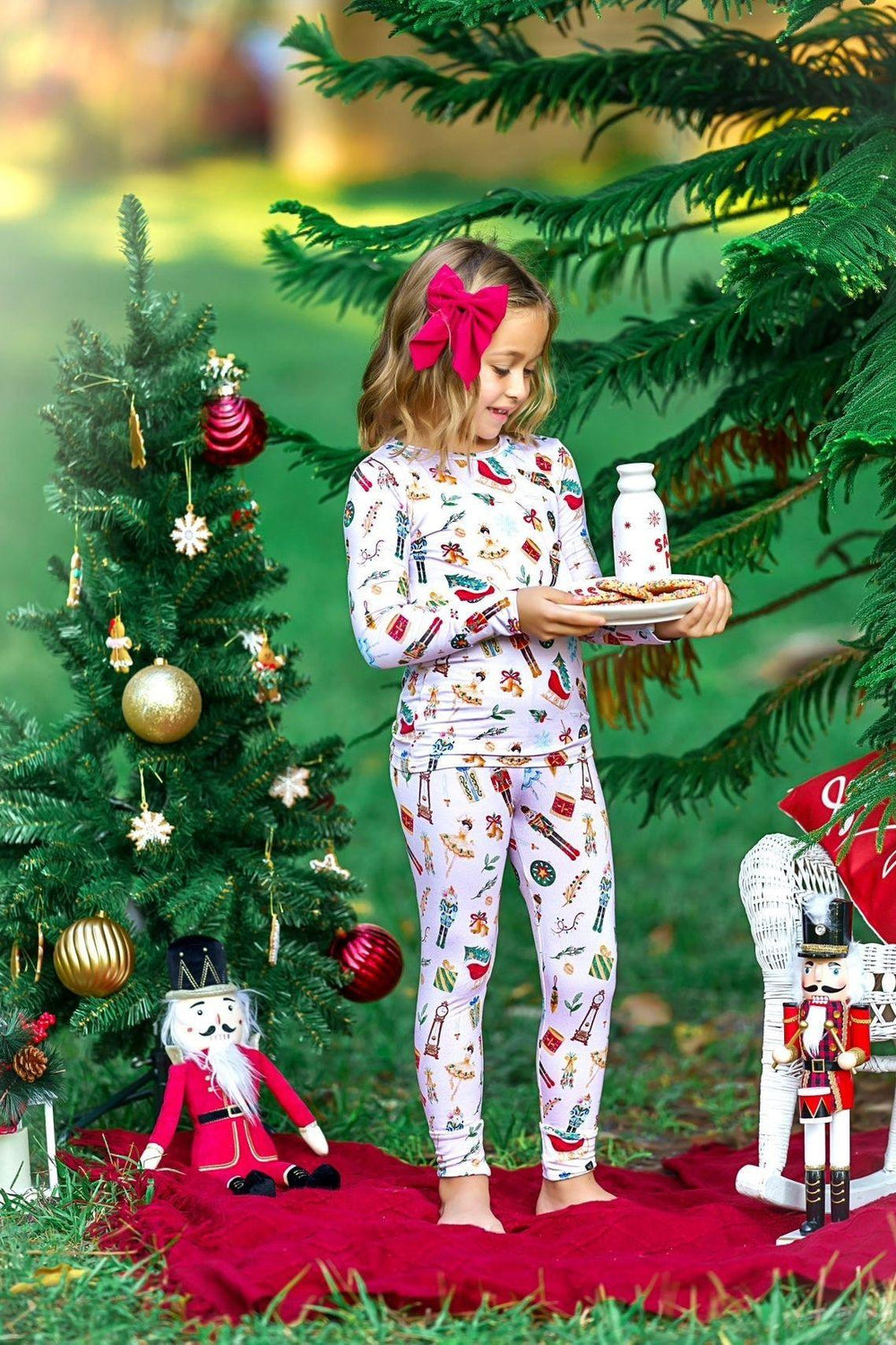 Classic Nutcracker Collection Two-Piece Bamboo Pajama Set - Sophia Rose Children's Boutique