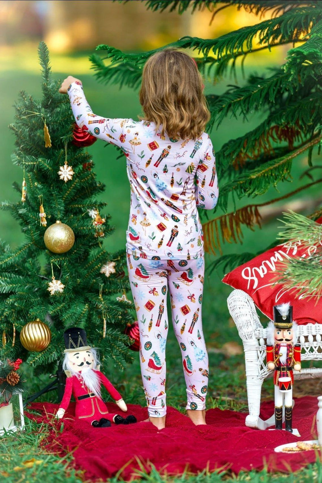 Classic Nutcracker Collection Two-Piece Bamboo Pajama Set - Sophia Rose Children's Boutique