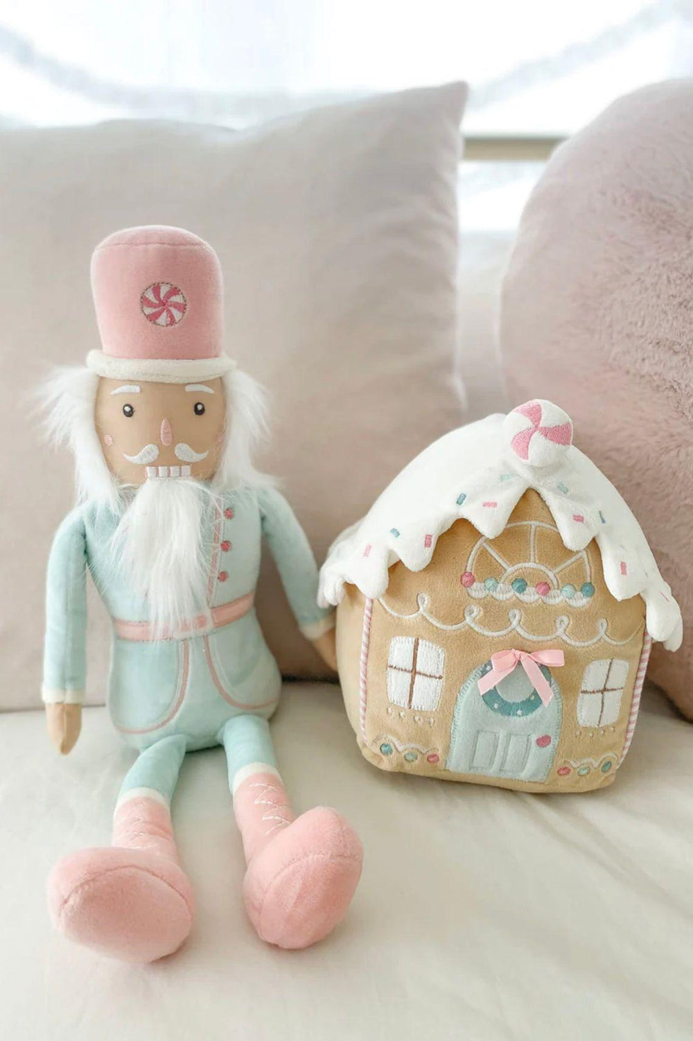 Pink and Green Pastel Nutcracker Doll-Great Stocking Stuffer