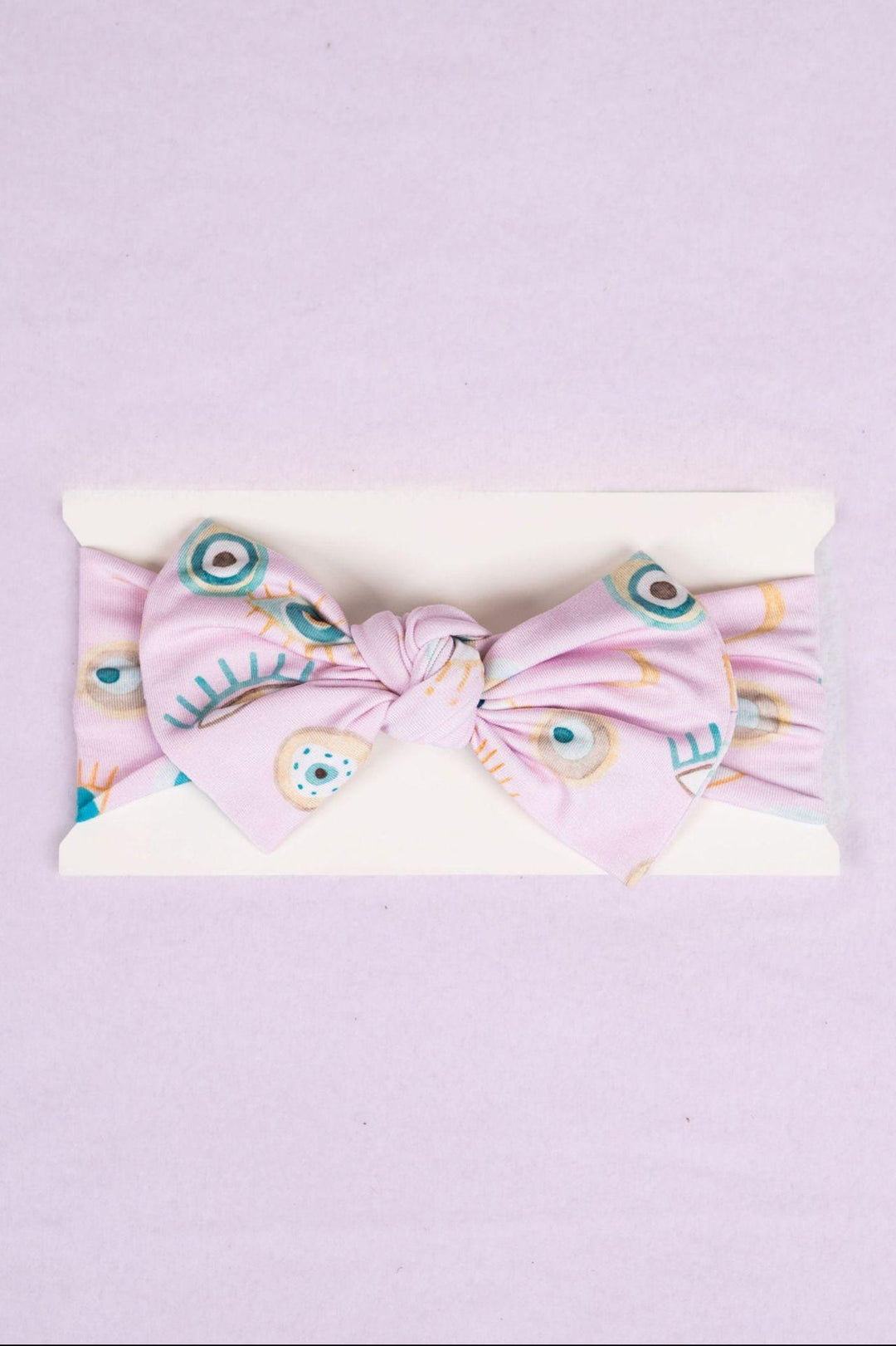 Pink Evil Eye Bamboo Stretchy Baby and Toddler Headband - Sophia Rose Children's Boutique